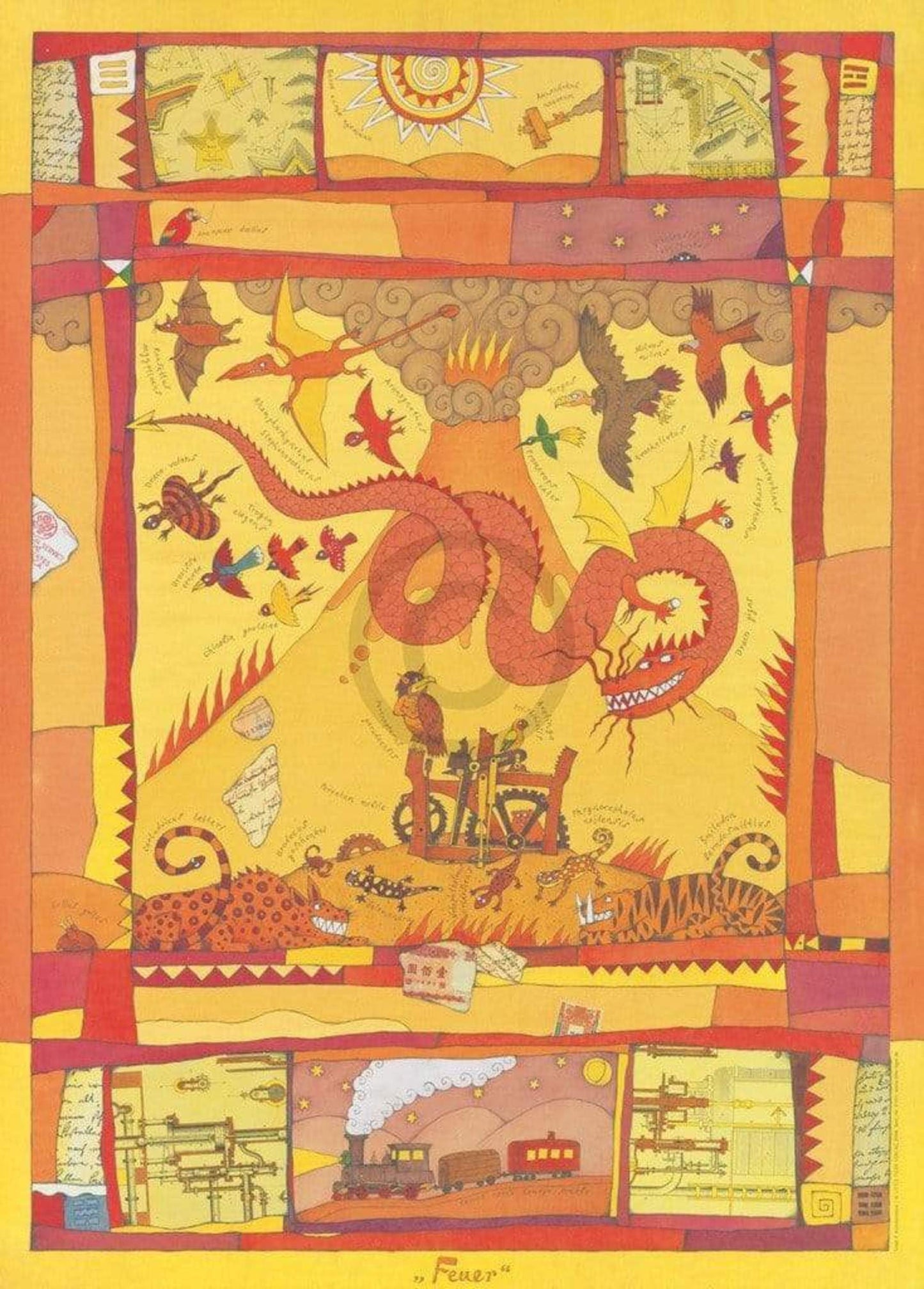 Kunstdruck Vitali P. Konstantinov - Feuer 48x67cm