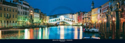 Kunstdruck John Lawrence - Rialto Bridge, Venice 95x33cm