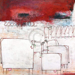 Kunstdruck Marianne Kindt - Lunch 70x70cm