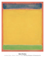 Kunstdruck Mark Rothko - Untitled Blue, Yellow, Green, Red 71x91cm