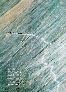 Kunstdruck Olivier Föllmi - Mountain Path 70x70cm