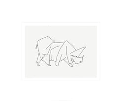 Kunstdruck Paul Klee - Masque di Rinoceros 60x50cm