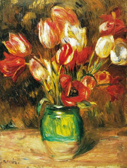 Kunstdruck Auguste Renoir - Tulips in a Vase 60x80cm