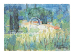 Kunstdruck Ralf Westphal - Mittagshitze in der Toscana 80x60cm