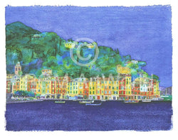 Kunstdruck Ralf Westphal - Portofino / Ligurien 90x70cm
