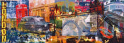 Kunstdruck Saskia Porkay - London 100x35cm