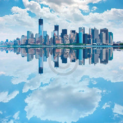 Kunstdruck Shutterstock - Lower Manhatten Skyline 70x70cm