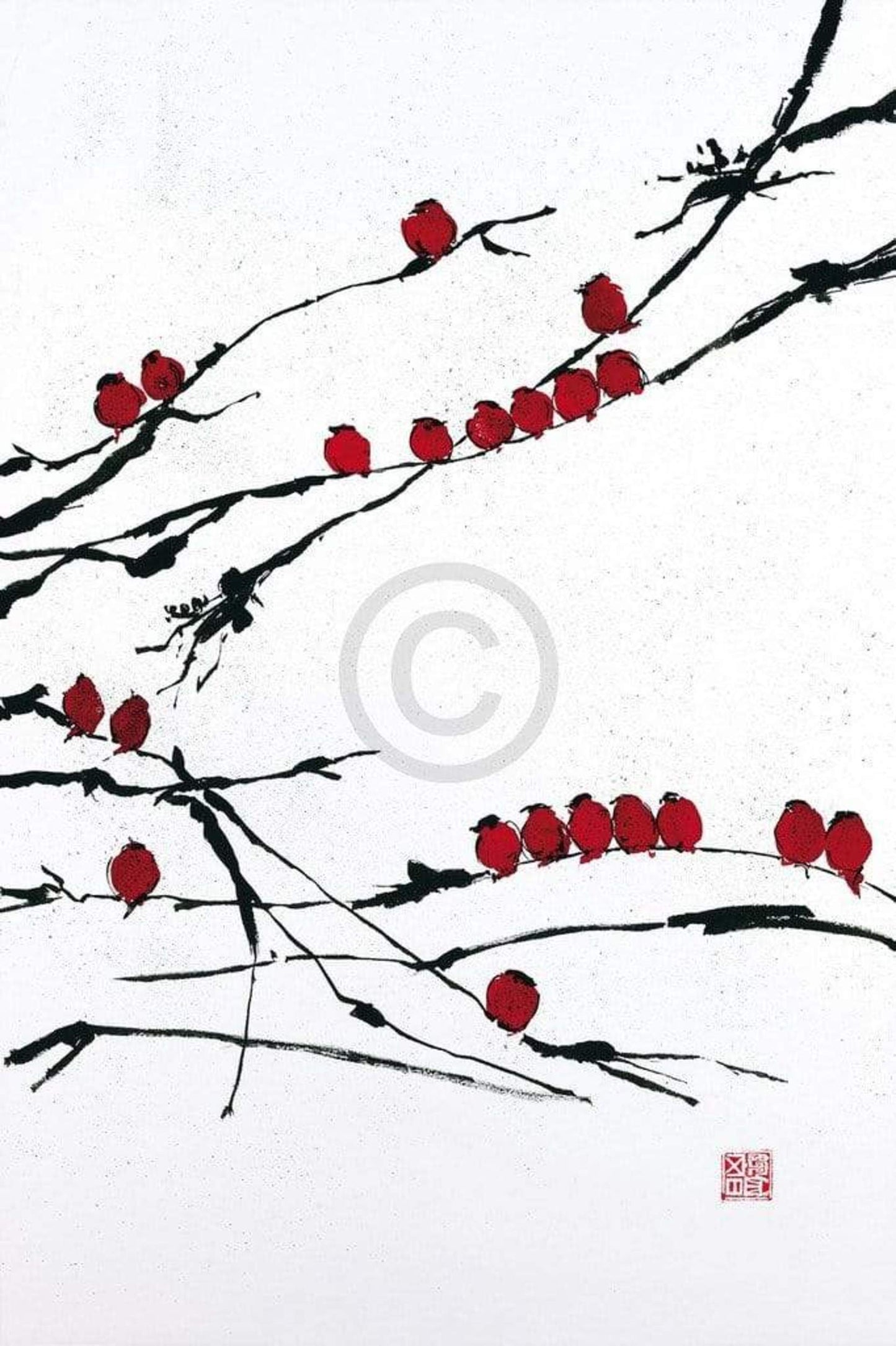 Kunstdruck Jenny Tsang - Bamboo Chorus 41x61cm