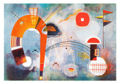 Kunstdruck Wassily Kandinsky - Rond et pointu 100x70cm