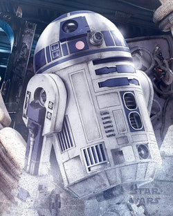 Poster Star Wars the Last Jedi R2-D2 Droid 40x50cm