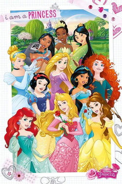 Poster Disney Princess I am a Princess 61x91,5cm