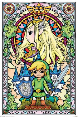 Poster The Legend of Zelda - Stained Glass 61x91,5cm