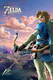 Poster The Legend of Zelda Breath of the Wild Hyrule Scene Landscape 61x91,5cm