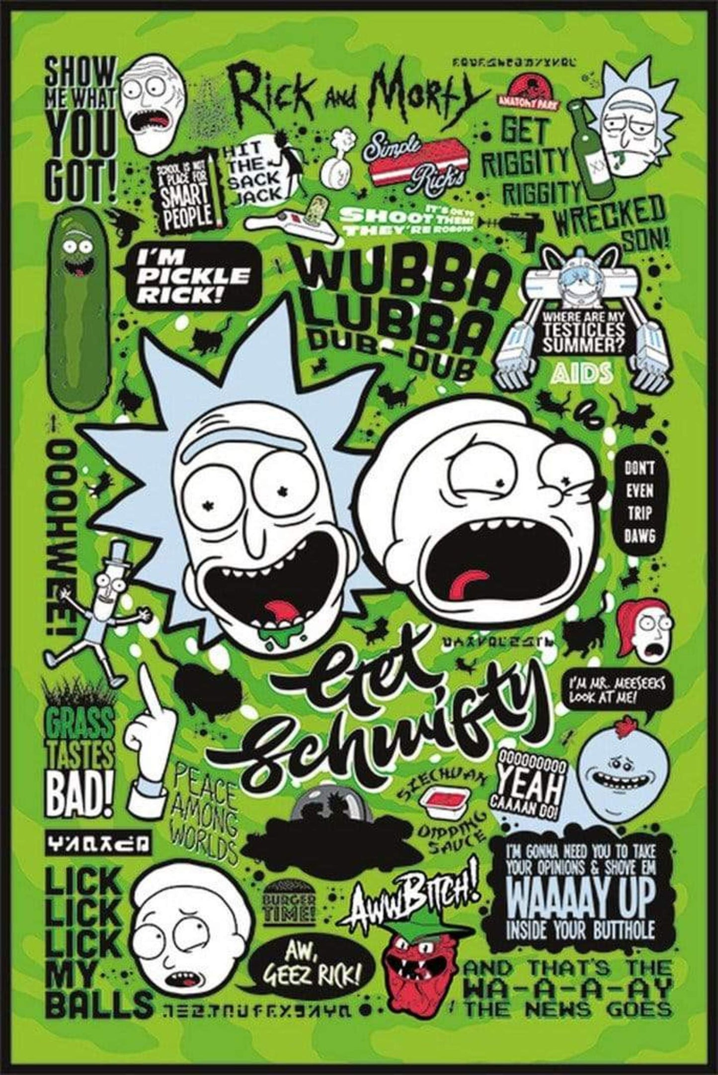 Poster Rick and Morty Quotes 61x91,5cm