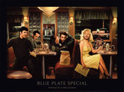 Kunstdruck Blue Plate Special Chris Consani 80x60cm