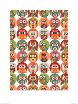 Kunstdruck Valentina Ramos - Owls Family 60x80cm