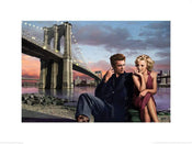 Kunstdruck Brooklyn Nights Chris Consani 80x60cm