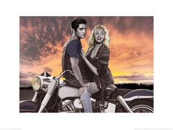 Kunstdruck Sunset Ride Joshua M Nelson 80x60cm