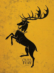 Kunstdruck Game of Thrones Baratheon 60x80cm