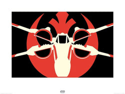 Kunstdruck Star Wars Episode VII XWing Pop Art 80x60cm