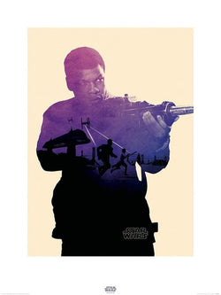 Kunstdruck Star Wars Episode VII Finn Tri 60x80cm
