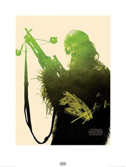 Kunstdruck Star Wars - Episode VII Chewbacca Tri 60x80cm