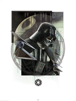 Kunstdruck Star Wars Rogue One Darth Vader and Strikers 60x80cm