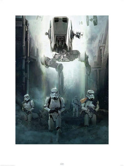 Kunstdruck Star Wars Rogue One Stormtrooper Patrol 60x80cm