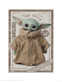Pyramid Star Wars The Mandalorian The Child Kunstdruck 30x40cm