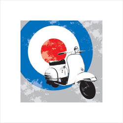 Kunstdruck Scooter 40x40cm