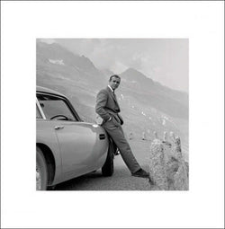 Kunstdruck James Bond Aston Martin 40x40cm