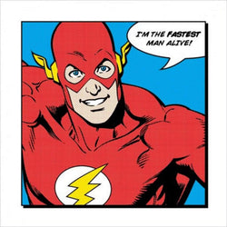 Kunstdruck Flash Fastest Man Alive 40x40cm
