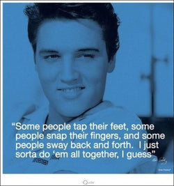 Kunstdruck Elvis Presley - iQuote All Together 40x40cm