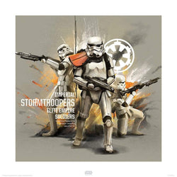 Kunstdruck Star Wars Rogue One Stormtroopers Profile 40x40cm
