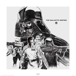 Kunstdruck Star Wars Rogue One The Galactic Empire 40x40cm