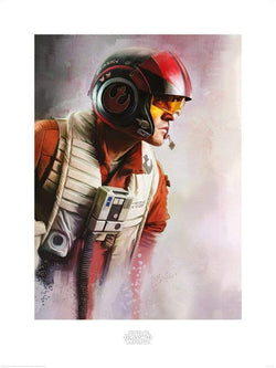 Kunstdruck Star Wars The Last Jedi Poe Paint 60x80cm