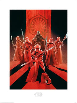 Kunstdruck Star Wars The Last Jedi Snoke and Elite Guards 60x80cm