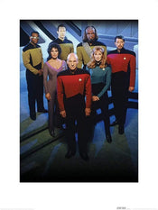 Kunstdruck Star Trek The Next Generation Enterprise Officers 60x80cm