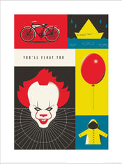 Pyramid Warner Bros You Will Float Too Kunstdruck 30x40cm