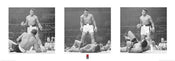 Kunstdruck Muhammad Ali Liston Triptych 95x33cm