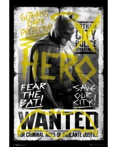 Batman v Superman Batman Wanted Poster 61x91.5cm