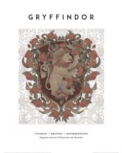 Harry Potter Gryffindor Crest Art Print 30x40cm