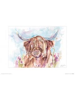 Schotse hooglander Art Print Jennifer Rose 30x40cm