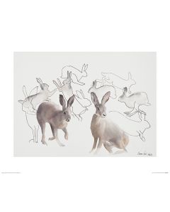 Springende Hasen Art Print Aimee Del Valle 40x50cm