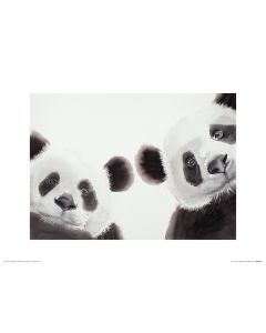 Zwei Große Pandas Art Print Aimee Del Valle 30x40cm