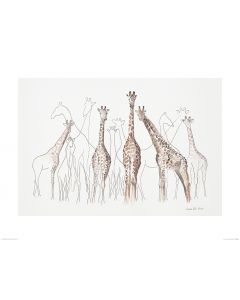 Giraffen Art Print Aimee Del Valle 60x80cm