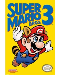 Super Mario Bros 3 Poster NES Cover 61x91.5cm