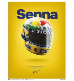 Ayrton Senna Helm 1988 Art Print 40x50cm