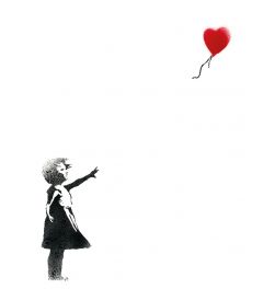 Balloon Girl Banksy Art Print 40x50cm