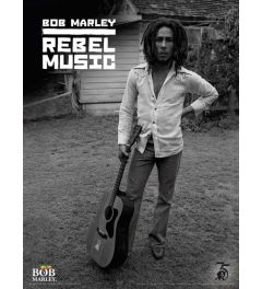 Bob Marley Rebel Music Art Print 30x40cm